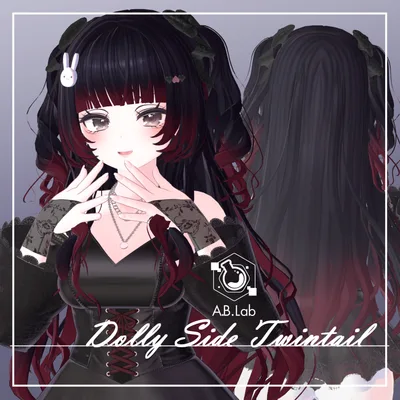 【6avatar対応】Dolly Side Twintail【VRC想定】
