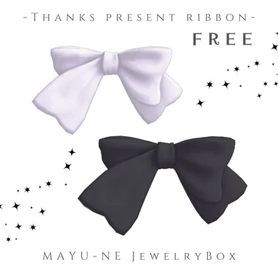 【無料 FREE】Thanks Present Ribbon - MAYU-NE JewelryBox