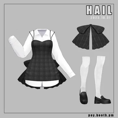 【VRC】 Hail clothes (17 Avatars 対応)