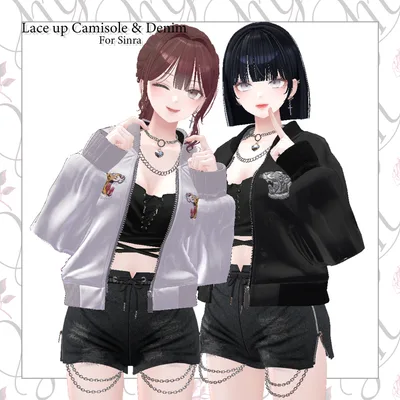 ⛓Lace up Camisole & Denim⛓ #Melty_Lily