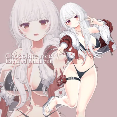 【Layered hush cut Hair】