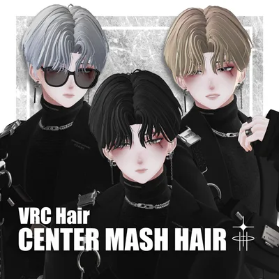 【VRC Hair】Center Mash Hair