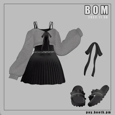 【VRC】 Bom clothes (13 Avatars 対応)
