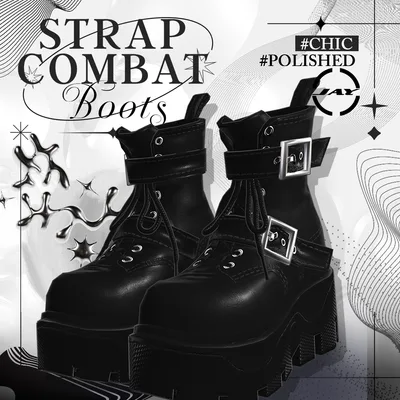 Strap Combat Boots 「MANUKA」「KARIN」「LiME」「MOE」「KIKYO」「MAYA」「SELESTIA」