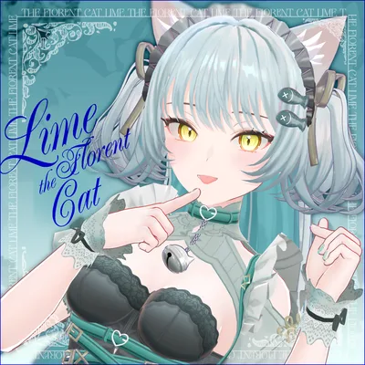 【VRChat向けアバター】白猫のライム・フローレン(Lime Florent the Cat)