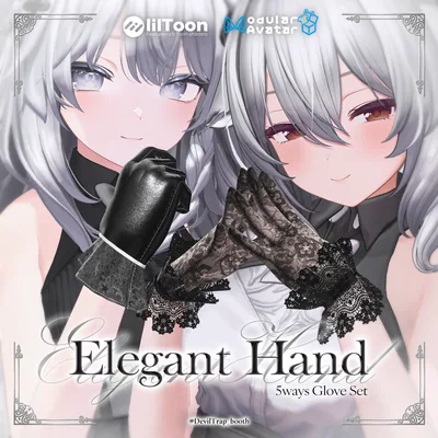 【7アバター対応】Elegant Hand - 5ways Glove Set【MA対応】