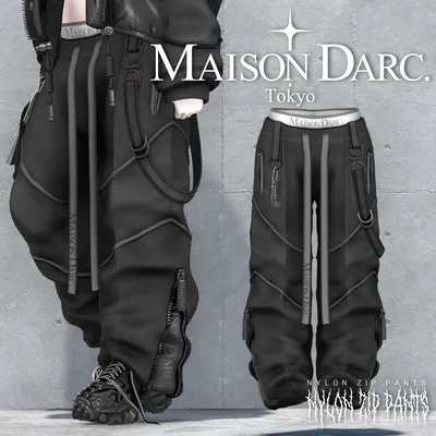 ♞ NYLON ZIP PANTS ♞