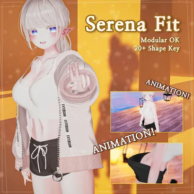 【PB】【6アバター対応】 Serena Fit 【VRChat想定】