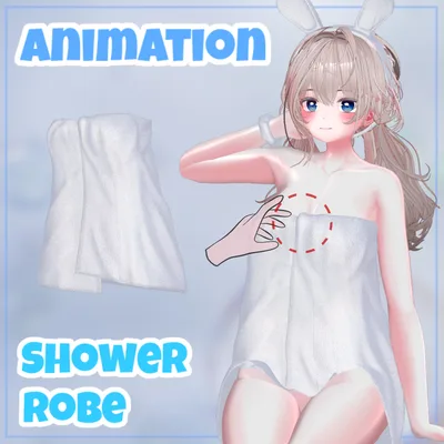 【PB】【 4アバター対応】 Shower Robe 【VRChat想定】
