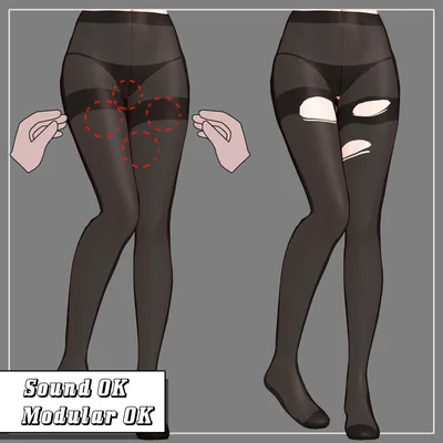 【5アバター対応】 Ripping Stockings 【VRChat想定】