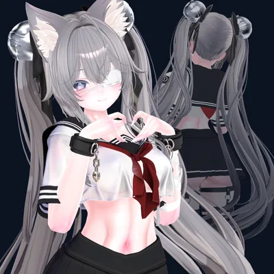 【VRC Hair】Cat Twintail
