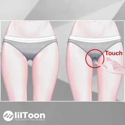 【3アバター対応】 濡れるパンティー