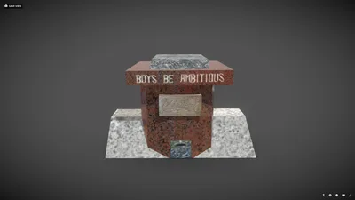 [FBX|GLB] [無料+] クラーク博士像（台座のみ）🪙