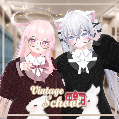 🏫 《FREE》 【6アバター対応】VintageSchool 🪑