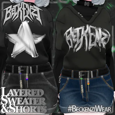 BECKENZI セーター＆ショートパンツ /Sweater & Shorts