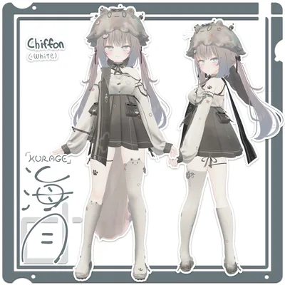 VRChat想定衣装モデル 【「海月」KURAGE 】（マヌカ・シフォン・萌・セレスティア用)