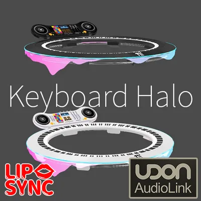 【VRC想定】キーボードヘイロー / Keyboard Halo