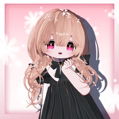 🌸フローラル·ヘア / floral hair ㅡ 【 VRChat Hair 】