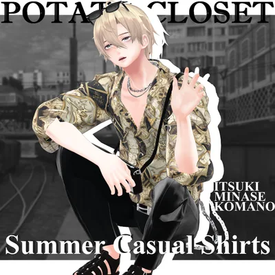 【7Avatar対応】SummerCasualShirts【VRC対応】