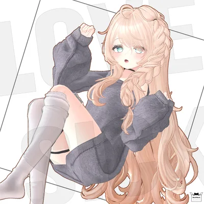 Lovesick Hair【8アバター対応/VRC Hair】