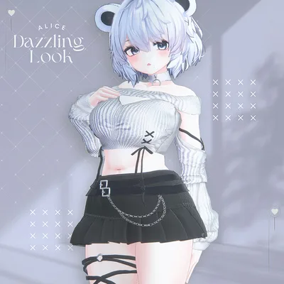【16アバター対応】Dazzling Look【VRChat向け衣装モデル】