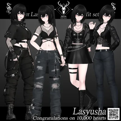 Lasyusha １万スキ記念 outfit set   #3BON