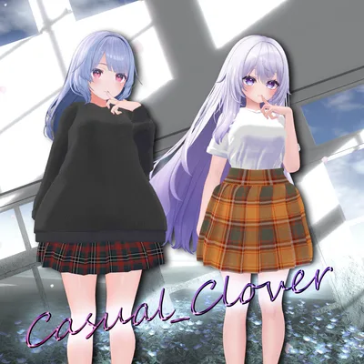 Casual_Clover_無料【複数アバター対応】