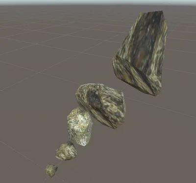 岩 5点セット 3Dモデル