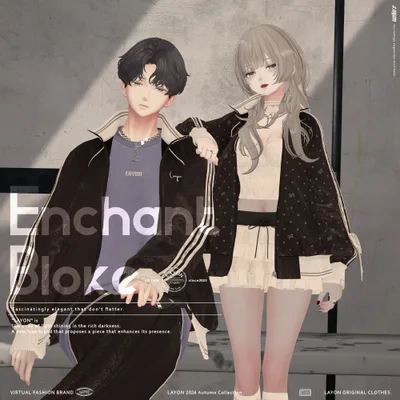 【3D】Enchant Bloke (森羅/しなの/愛莉/マヌカ/ラシューシャ/萌/桔梗/Lapwing/セレスティア/Sio/水瀬/狛乃対応) #LAYON服 ＃LAYONコーデ