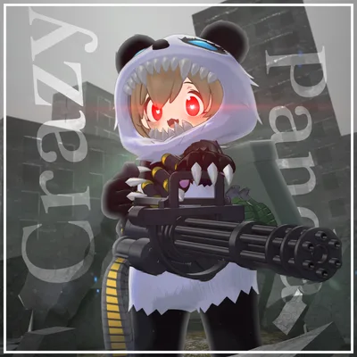 【まめふれんず対応衣装】Crazy Panda（ギミック付）