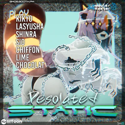 📺【Desolated Static #2】 | 荒廃した砂嵐 👻【7アバター avatars】+ Ghost Locomotion