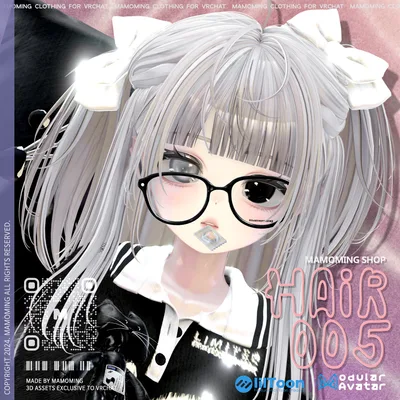 ❰Hair❱ 9アバター対応 Hair_005 Twin half up hair