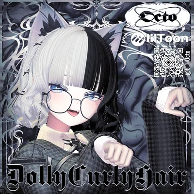 【15アバター対応】Dolly୨୧Curly୨୧Hair【VRChat想定】
