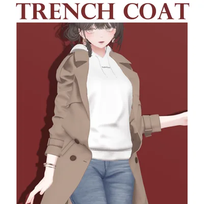 【仲春セール】トレンチコートコーデ【７体対応】