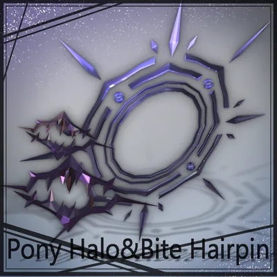 Pony Halo & Bite hairpin(Animated)