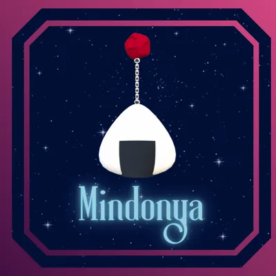 梅が飛び出たおにぎりピアス(VRChat想定)