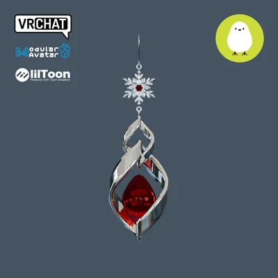 3D スノーイング イヤリング  (3D Snowing earring)