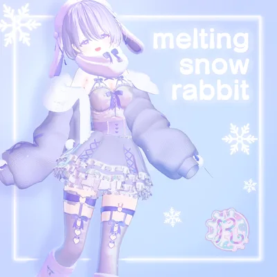 【11アバター対応】melting snow rabbit【めるらび】