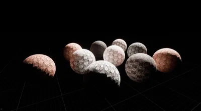 4Kレーステクスチャ9カラーセット　AAFR-00004　4K LacePBRTexture9Colors available