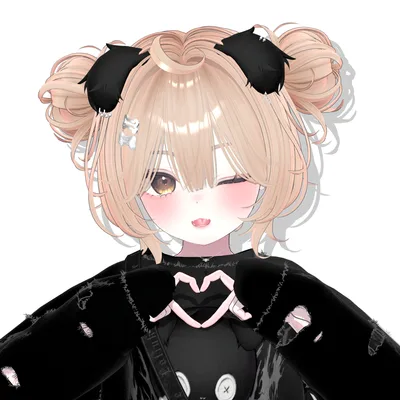 【10アバター対応】 Massy TwinBun [ReTexture]