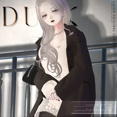 【3D】WHITE DUSK (森羅/しなの/愛莉/マヌカ/桔梗/Lapwing/Sio対応) #LAYON服 ＃LAYONコーデ