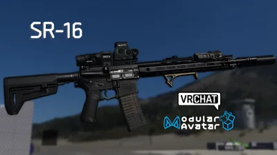 【VRChat】SR-16 | IK System | Realistic Operation | WeaponSystem 2.0