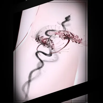 蛇と彼岸花_decal