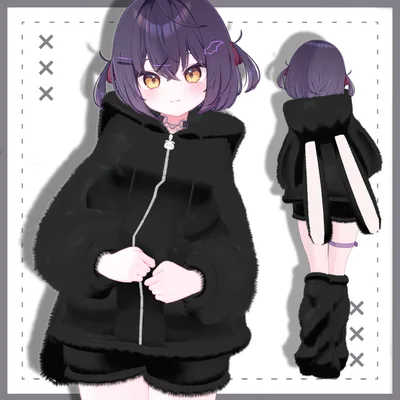 うさみみパーカーセット【11アバター対応】
