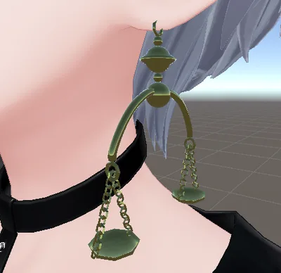 【VRChat想定】天秤ピアス