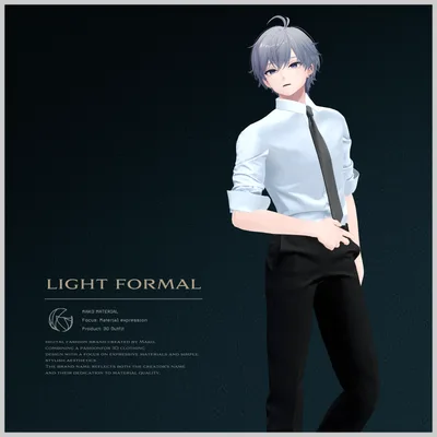 【3D衣装】Light Formal [狛乃-Komano | 水瀬-Minase | くうた-Kuuta | 墨惺-Bokusei(+Head)]