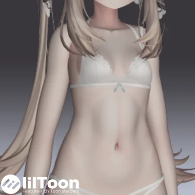 汎用 マットな質感 lilToonプリセット マテリアル設定 肌/髪/服