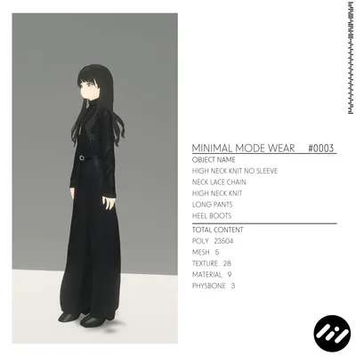 【4アバター対応】Minimal Mode Wear #0003