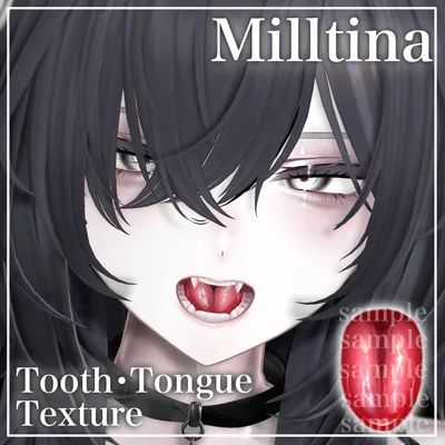 ミルティナの歯に立体感が出るテクスチャ+New舌テクスチャ✧ Milltina Tooth&Tongue texture✧