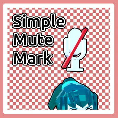 【MA対応】シンプルなミュートマーク【Quest対応】